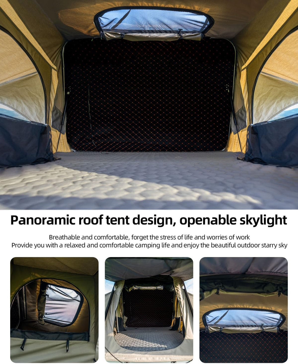 Hard Shell Rooftop Tent with 2 Chair F798705