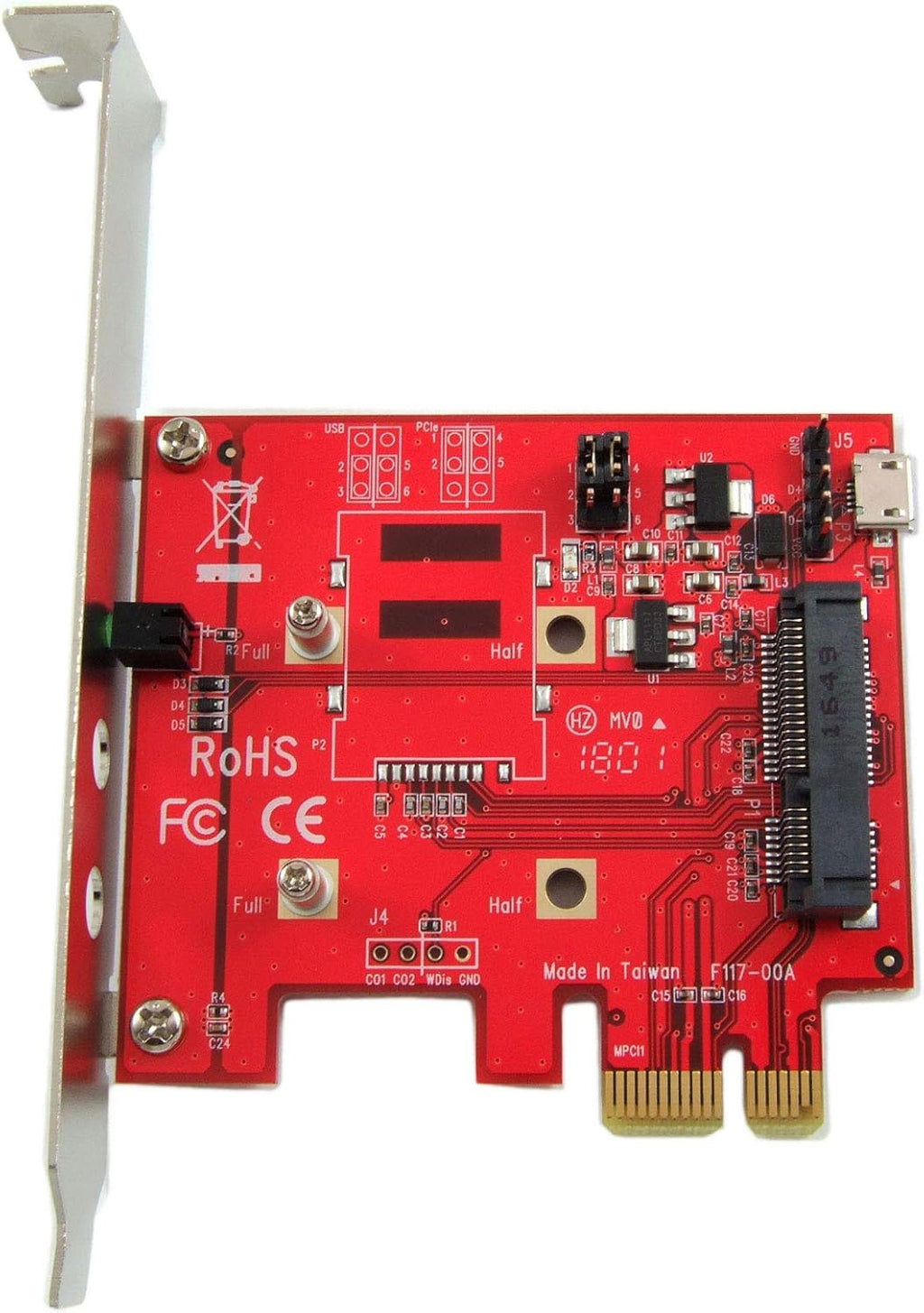 Mini PCI-E to PCI-E Adapter Card Pack of 2 E835