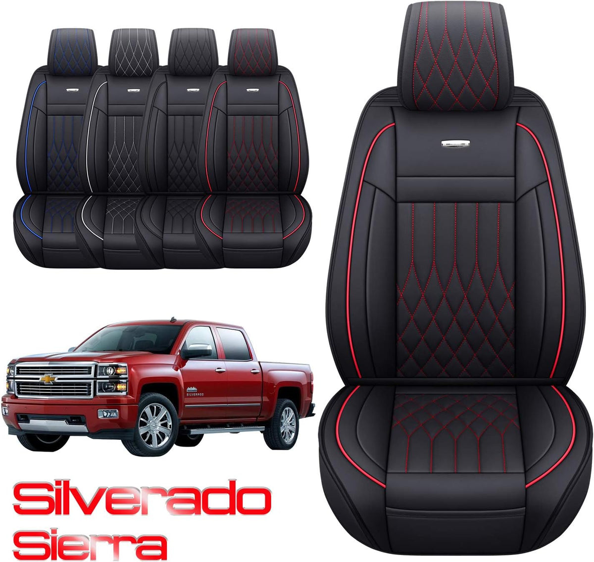 Waterproof Faux Leather Car Seat Covers Front Pair G920