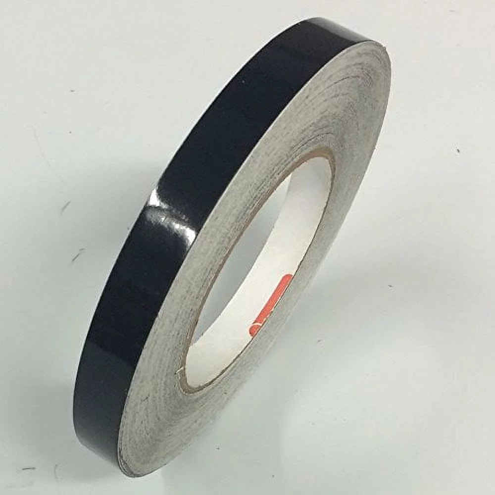 Black 651 Vinyl Pinstriping Tape, 1/2" Z886943