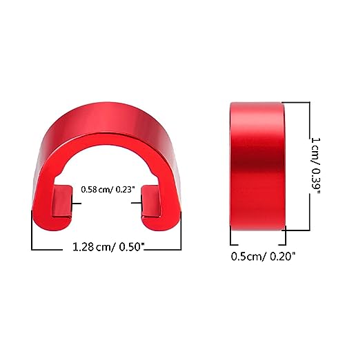 10 Pcs Aluminum Alloy Bike Cable C-clips Brake Derailleur Shifts Cable Clip Z413