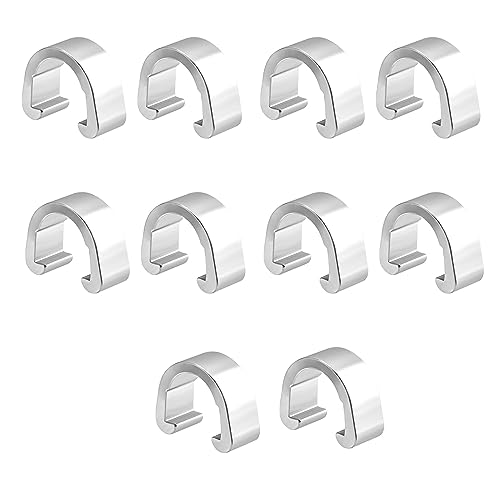 10 Pcs Aluminum Alloy Bike Cable C-clips Brake Derailleur Shifts Cable Clip Z413