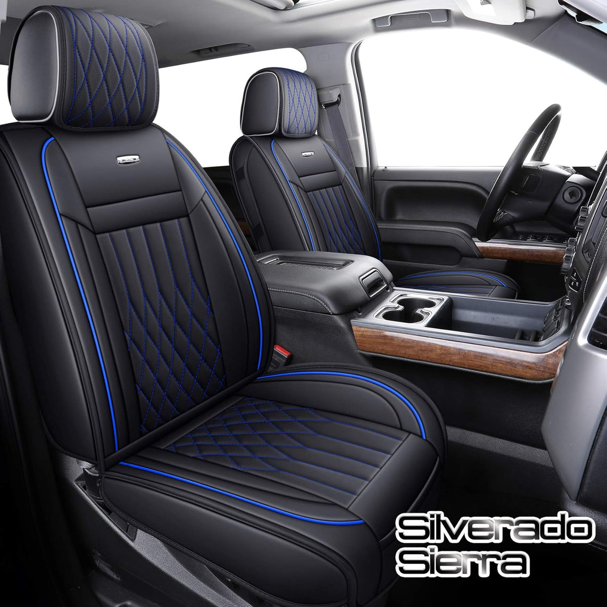 Waterproof Faux Leather Car Seat Covers Front Pair G920