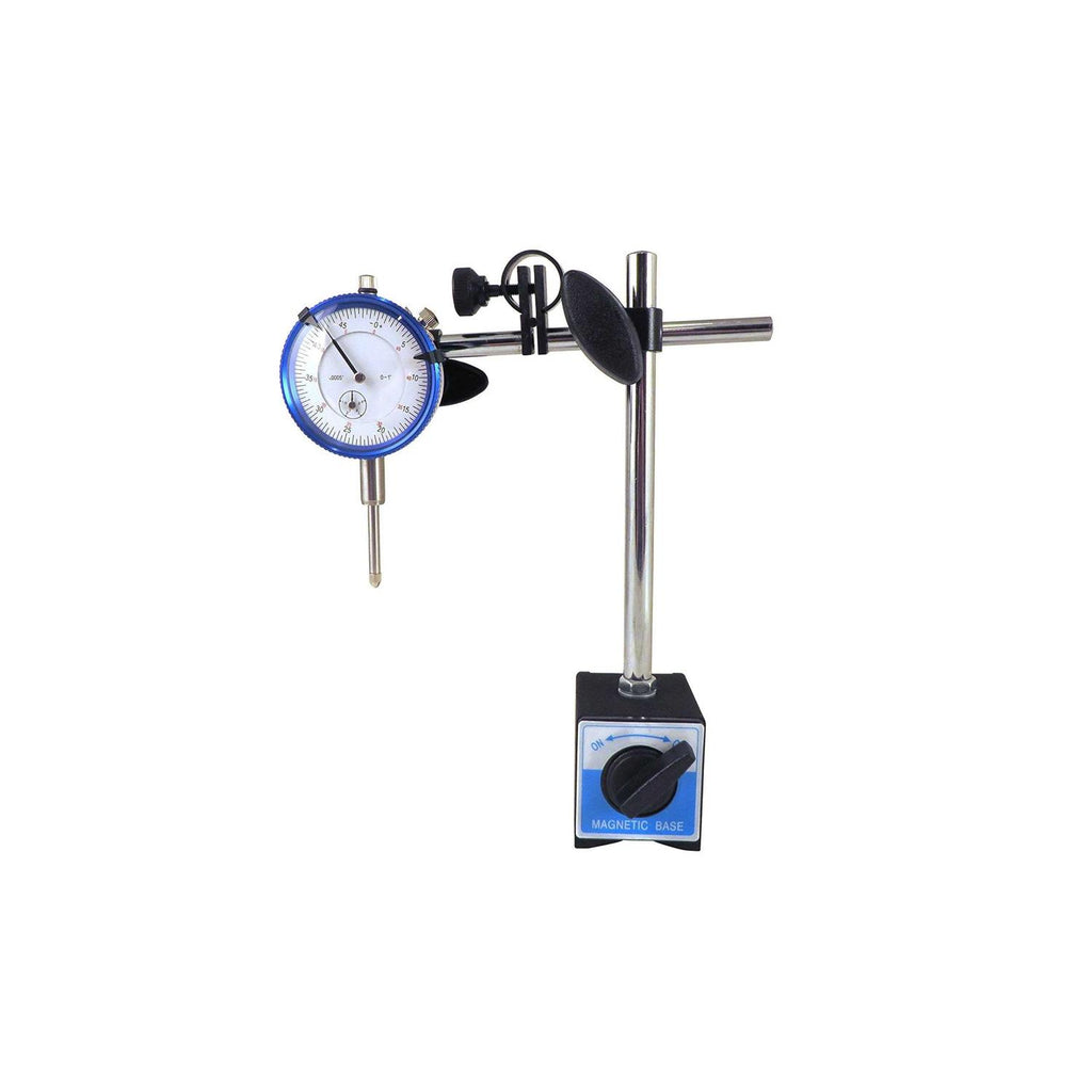 Magnetic Base with Fine Adjustment and SAE Dial Test Indicator with 0.0005 O900219