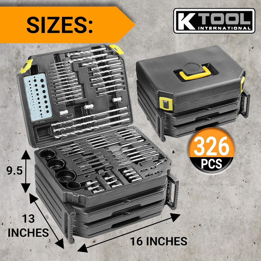 326 Piece Drill Bit Set with Case H93335