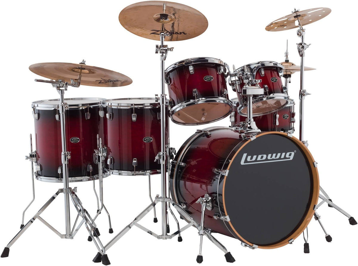 Red Burst 6-Piece Maple Shell Pack D734269