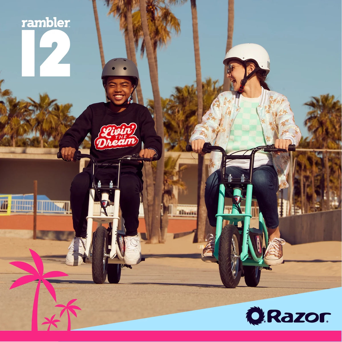 12 Seated Electric Scooter, White, 12" Air-Filled Tires K7995