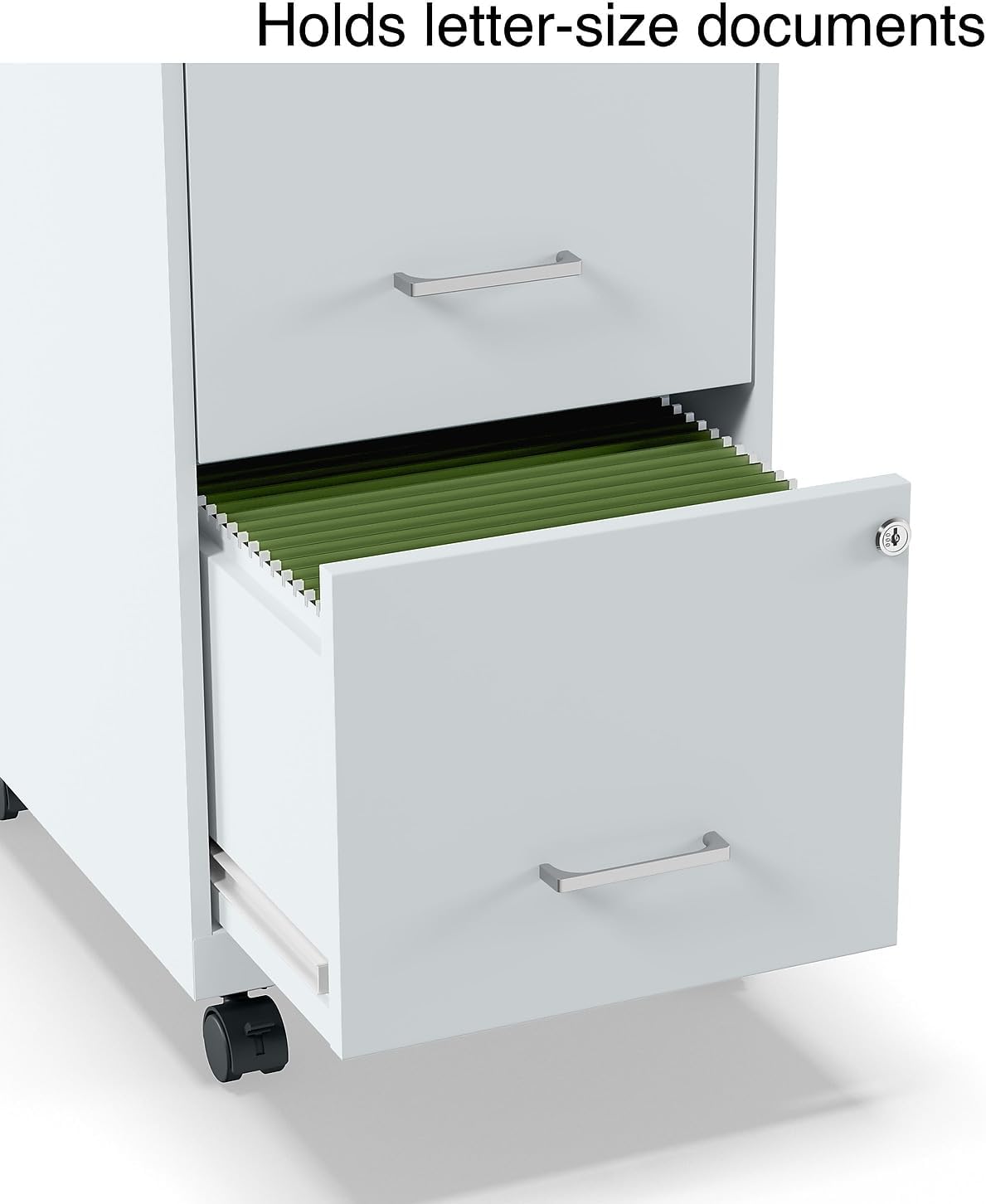 2-Drawer Locking Letter Gray Vertical File Cabinet V5261