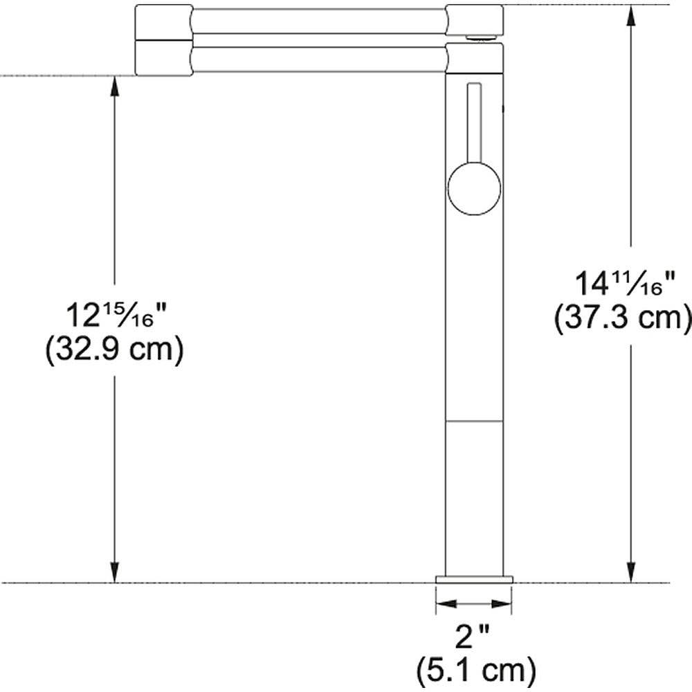Chrome Deck Mounted Pot Filler G64367