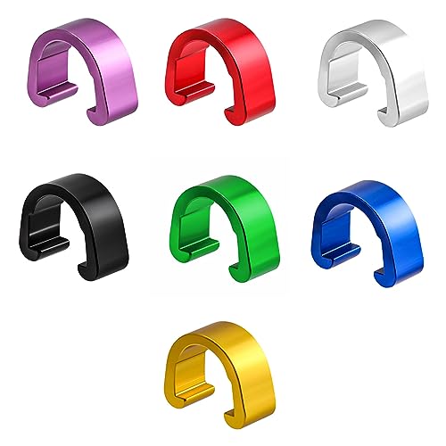 10 Pcs Aluminum Alloy Bike Cable C-clips Brake Derailleur Shifts Cable Clip Z413