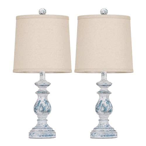 Green Table Lamp Set of 2 with Linen Shades S684112