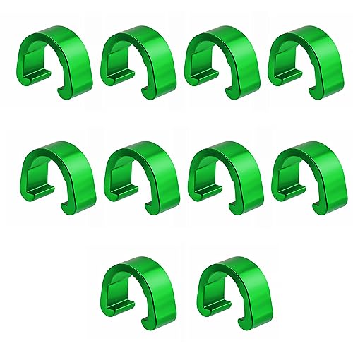 10 Pcs Aluminum Alloy Bike Cable C-clips Brake Derailleur Shifts Cable Clip Z413