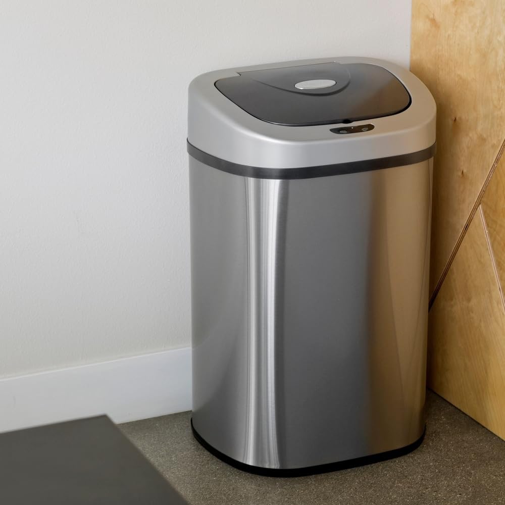 21.1 Gallon Stainless Steel Motion Sensor Trash Can S36975