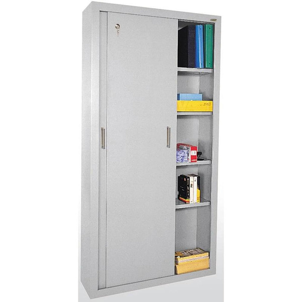 Sliding Door Storage Cabinet Dove Gray H344335