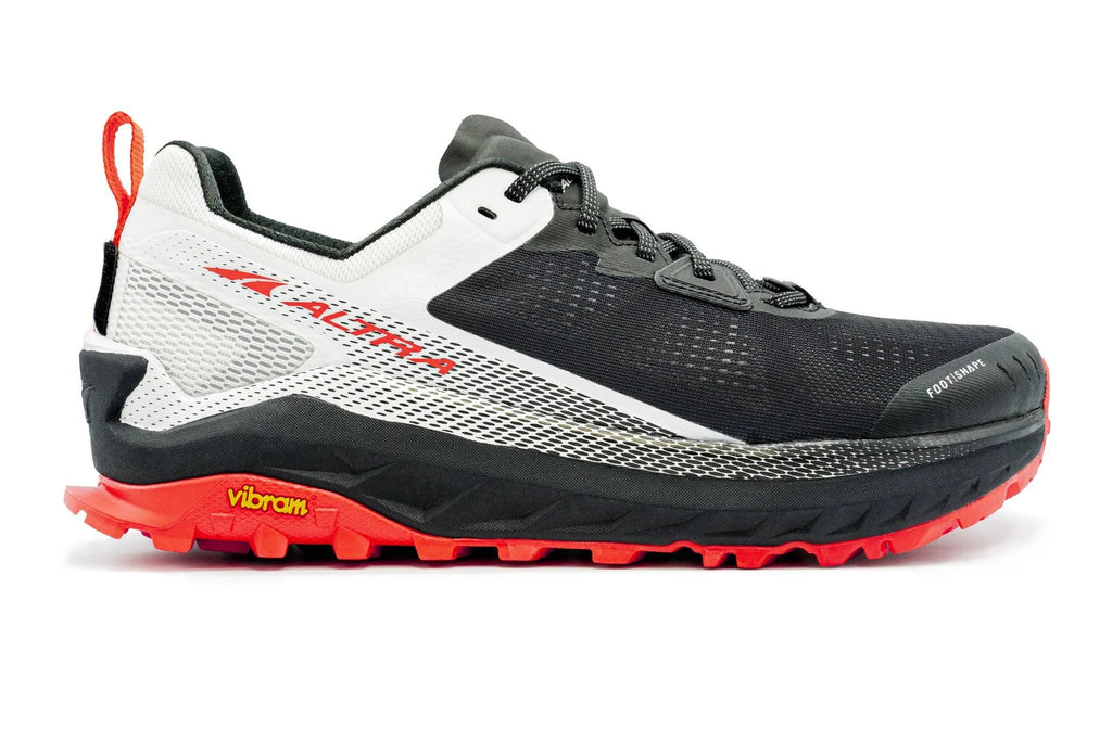 Black/White Men's Trail Running Shoes T377