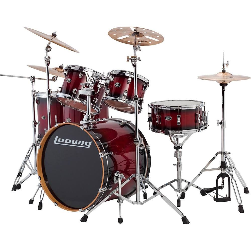Red Burst 6-Piece Maple Shell Pack D734269