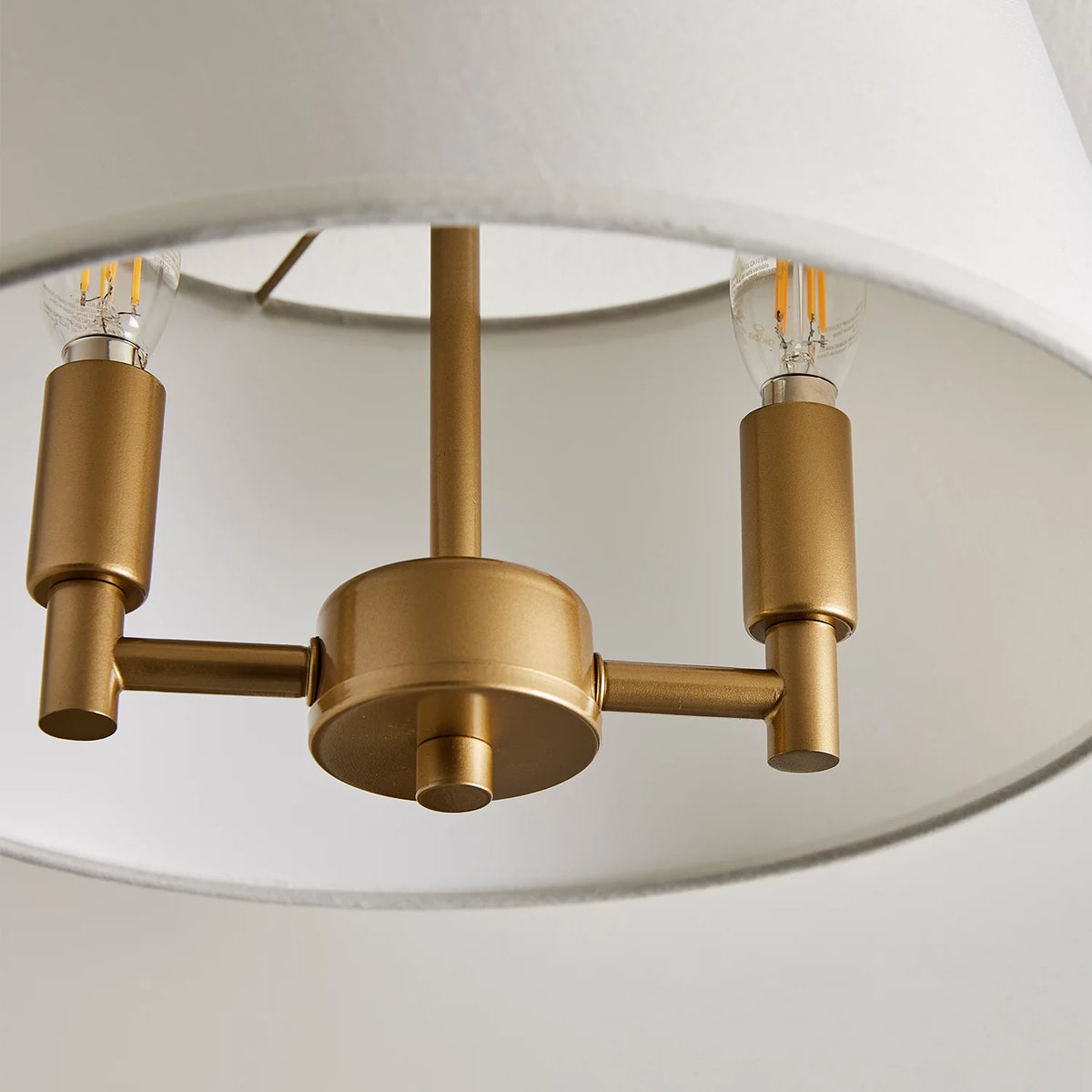 2-Light Flush Mount Burnished Brass H416491