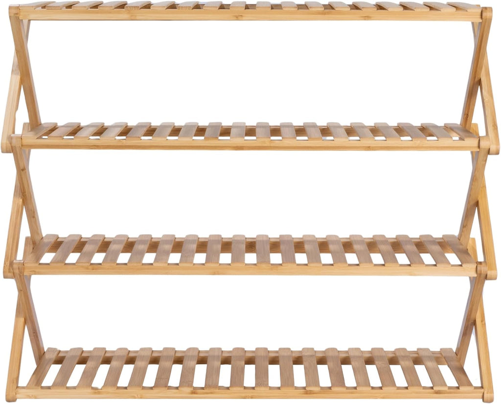 4-Tier Bamboo Folding Shoe Rack T398