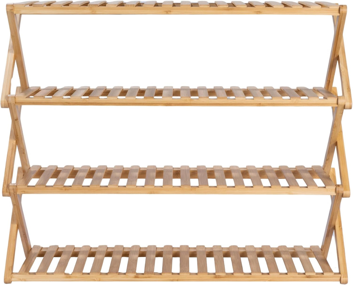 4-Tier Bamboo Folding Shoe Rack T398
