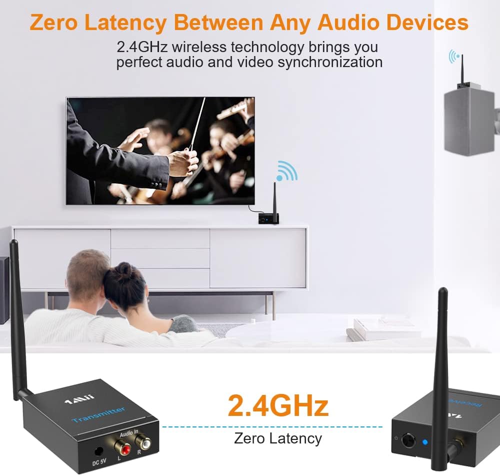 2.4GHz Wireless Audio Transmitter and Receiver E405