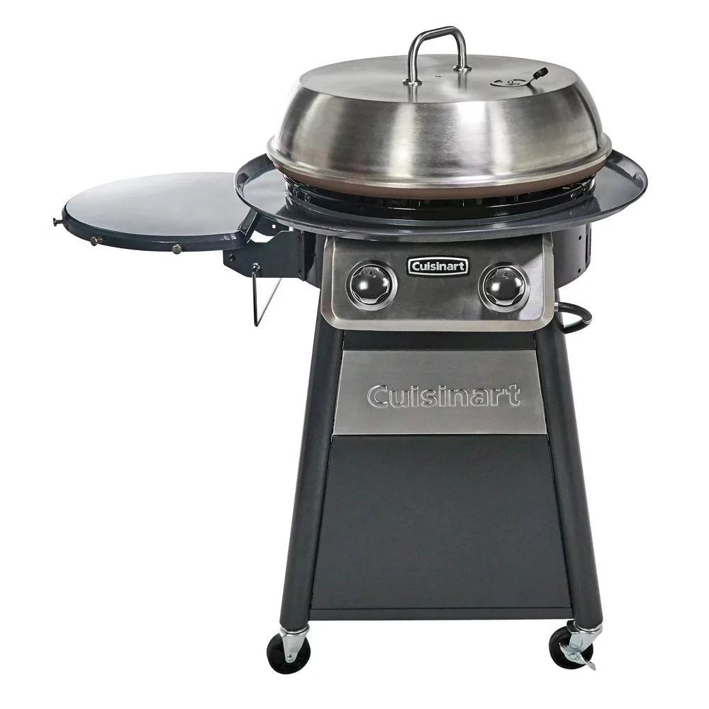Gray 2-Burner Propane Gas Griddle Cooking Center Z40440