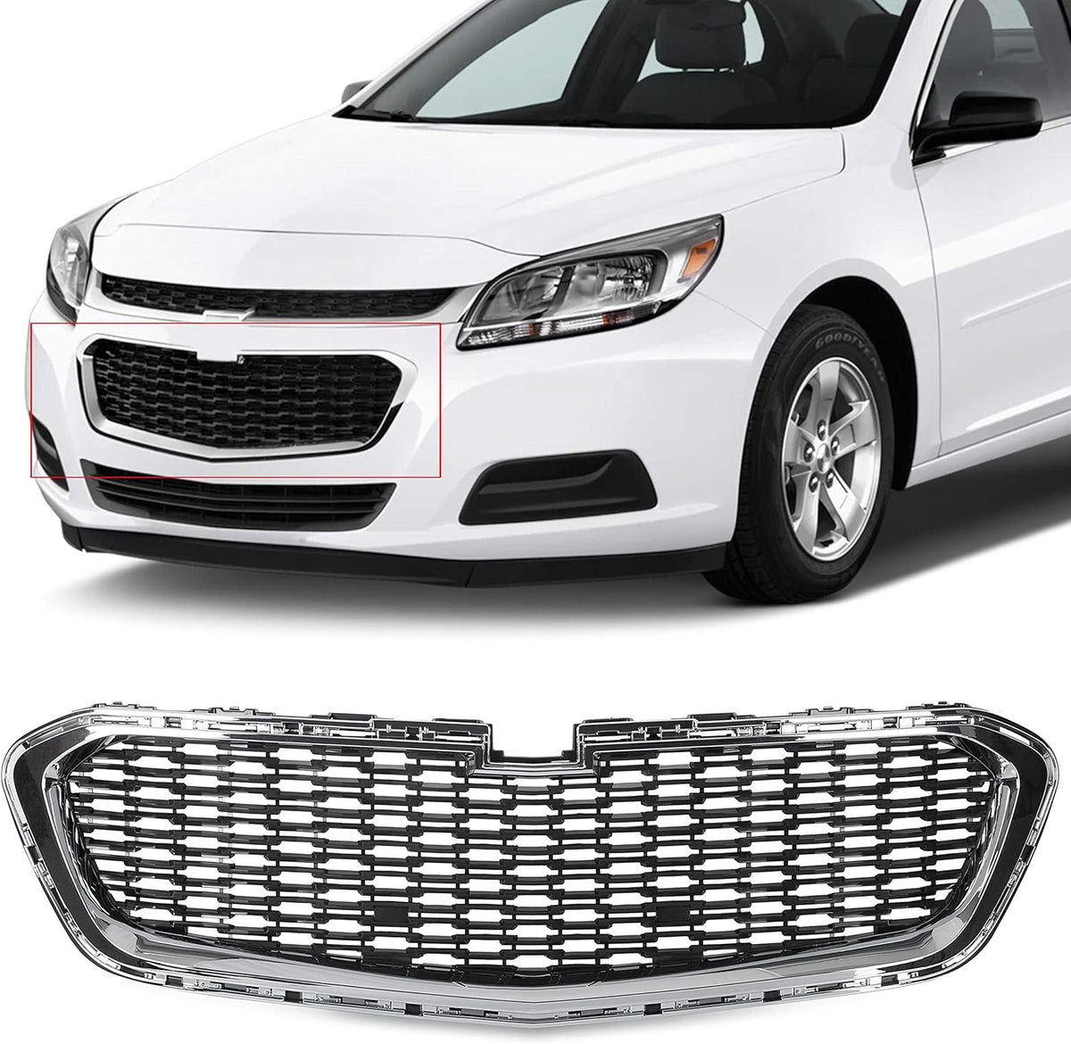 Black Front Center Grille O7259