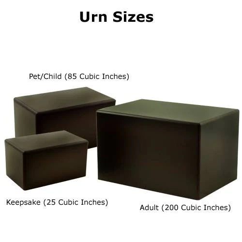 Cherry Finish MDF Wood Cremation Urn Z1773