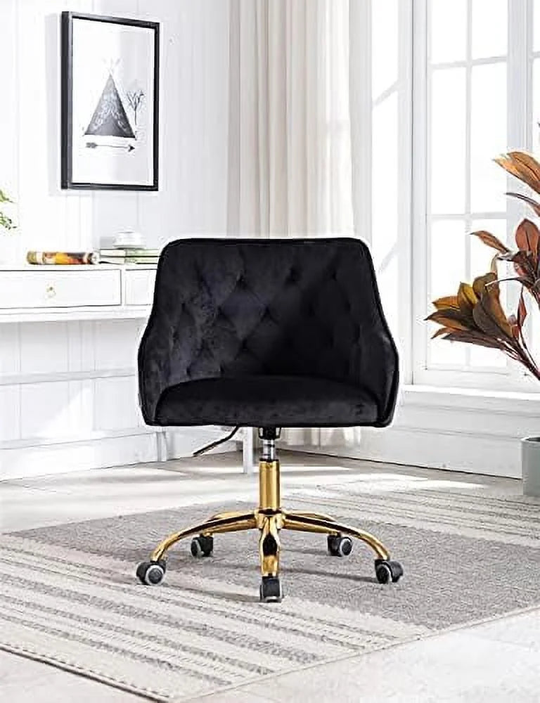 Velvet Swivel Task Chair with Adjustable Height H850850