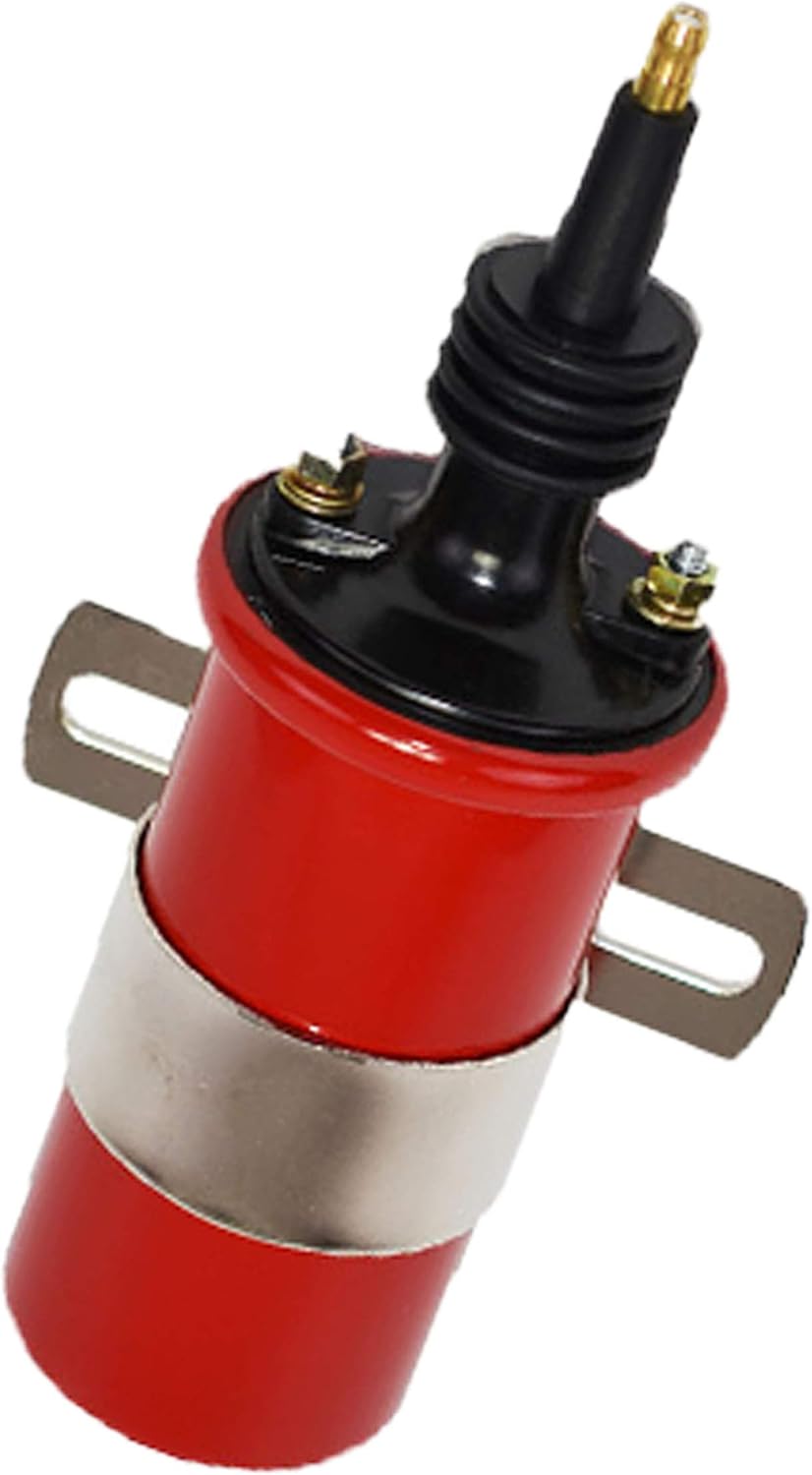Red 8.0mm Spark Plug Wires & 45K Volt Coil Distributor G63892