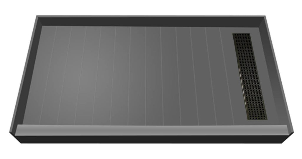 Bronze Single Threshold Shower Base Z382