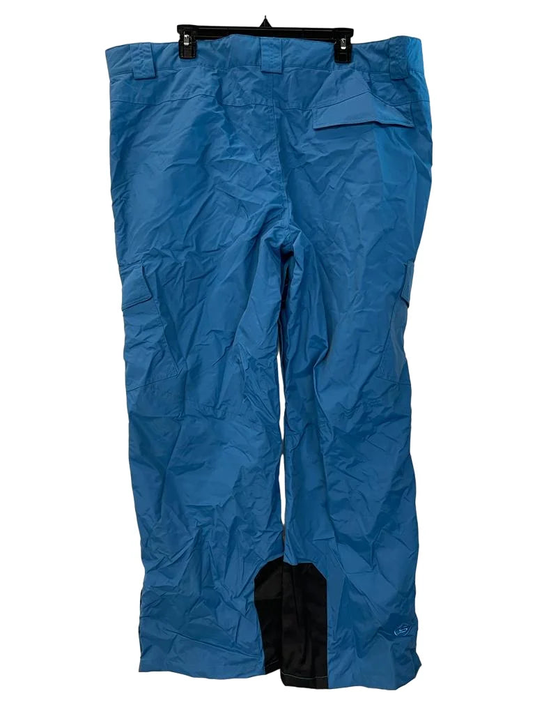 Black Insulated Side-Zip Snow Cargo Pant A861