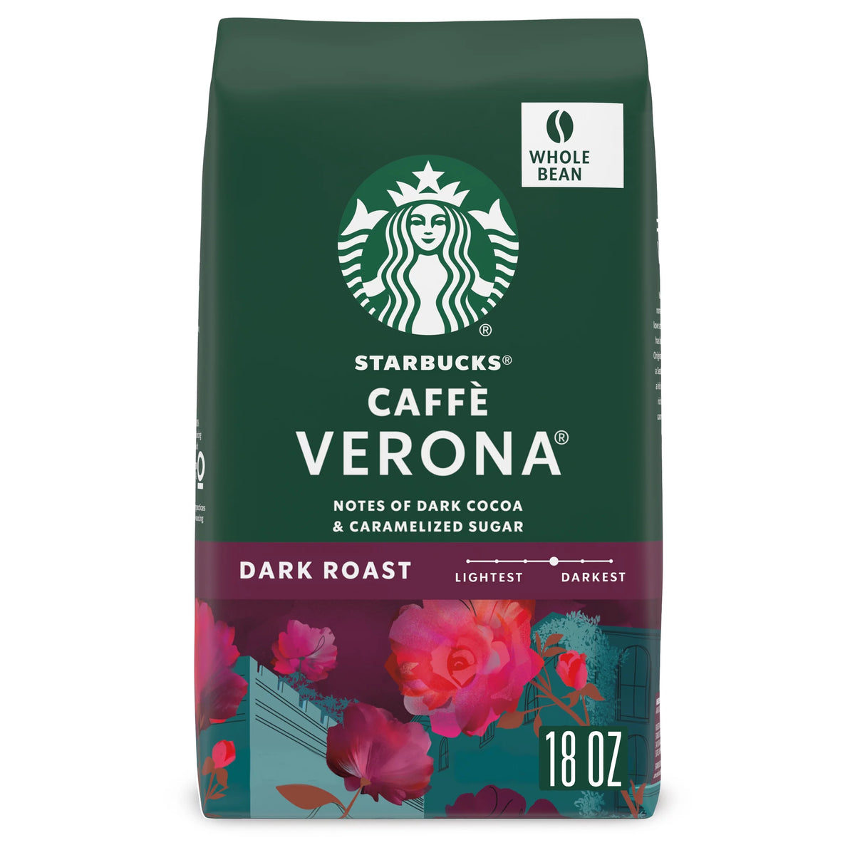 Dark Roast Whole Bean Arabica Coffee 18 oz U74322