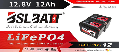 12V 12Amps LiFePO4 Deep Cycle Rechargeable Battery E3317