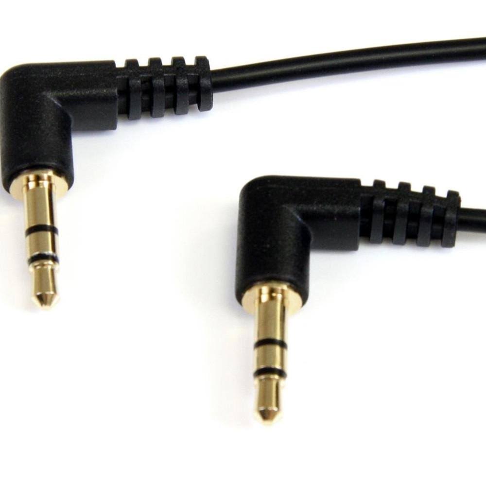 3.5mm Right Angle Stereo Audio Cable Black X53334
