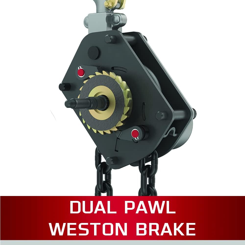 1-1/2-Ton Chain Hoist with 10' Lift B924009