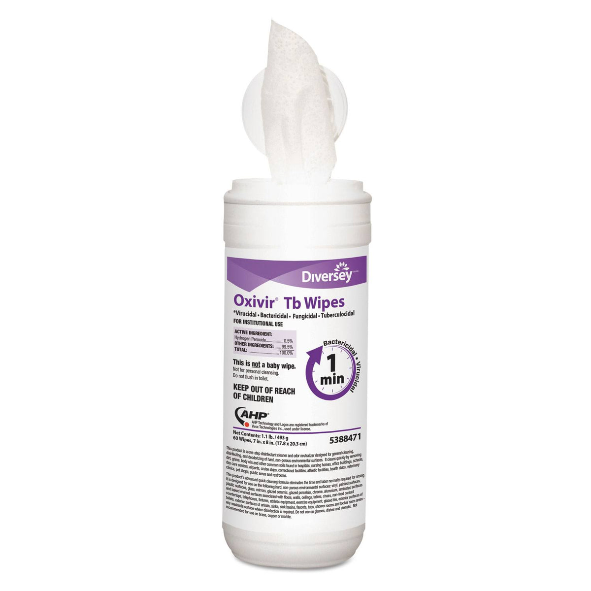 160 Wipes Disinfectant Wipes, 4 Tubs/Carton Q1469