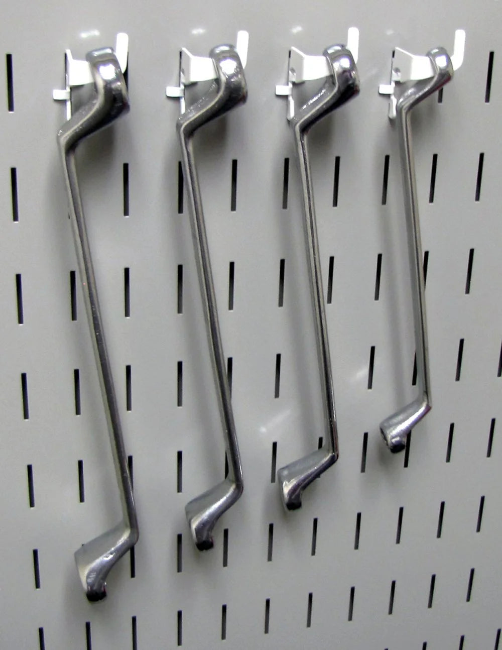 White Slotted Metal Pegboard Hook Kit K7850