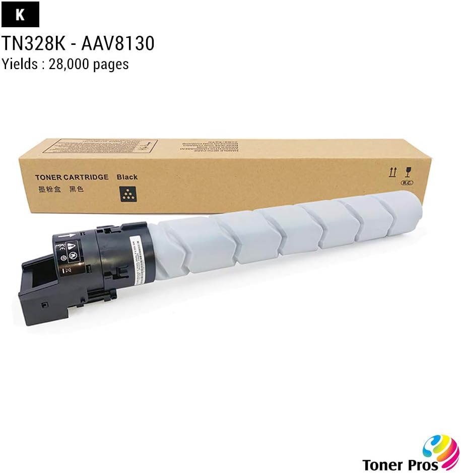 TN-328 Toner Cartridge 4 Color Pack for Konica Minolta Bizhub C250i C300i C360i Printer I240