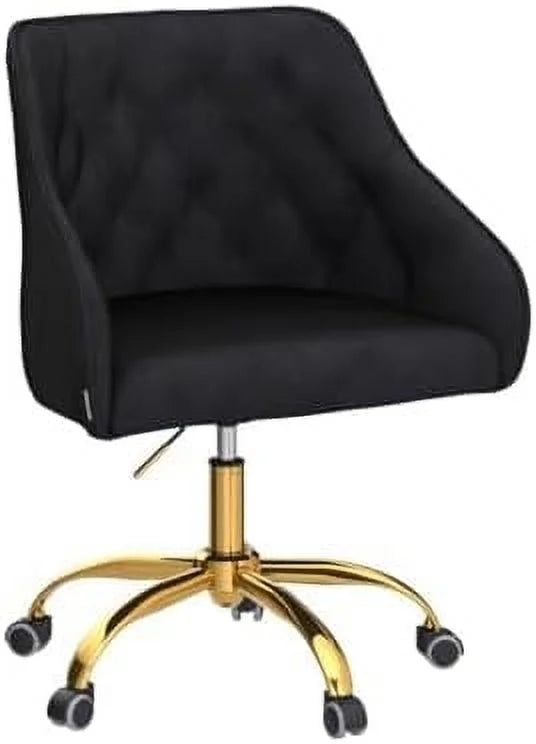 Velvet Swivel Task Chair with Adjustable Height H850850