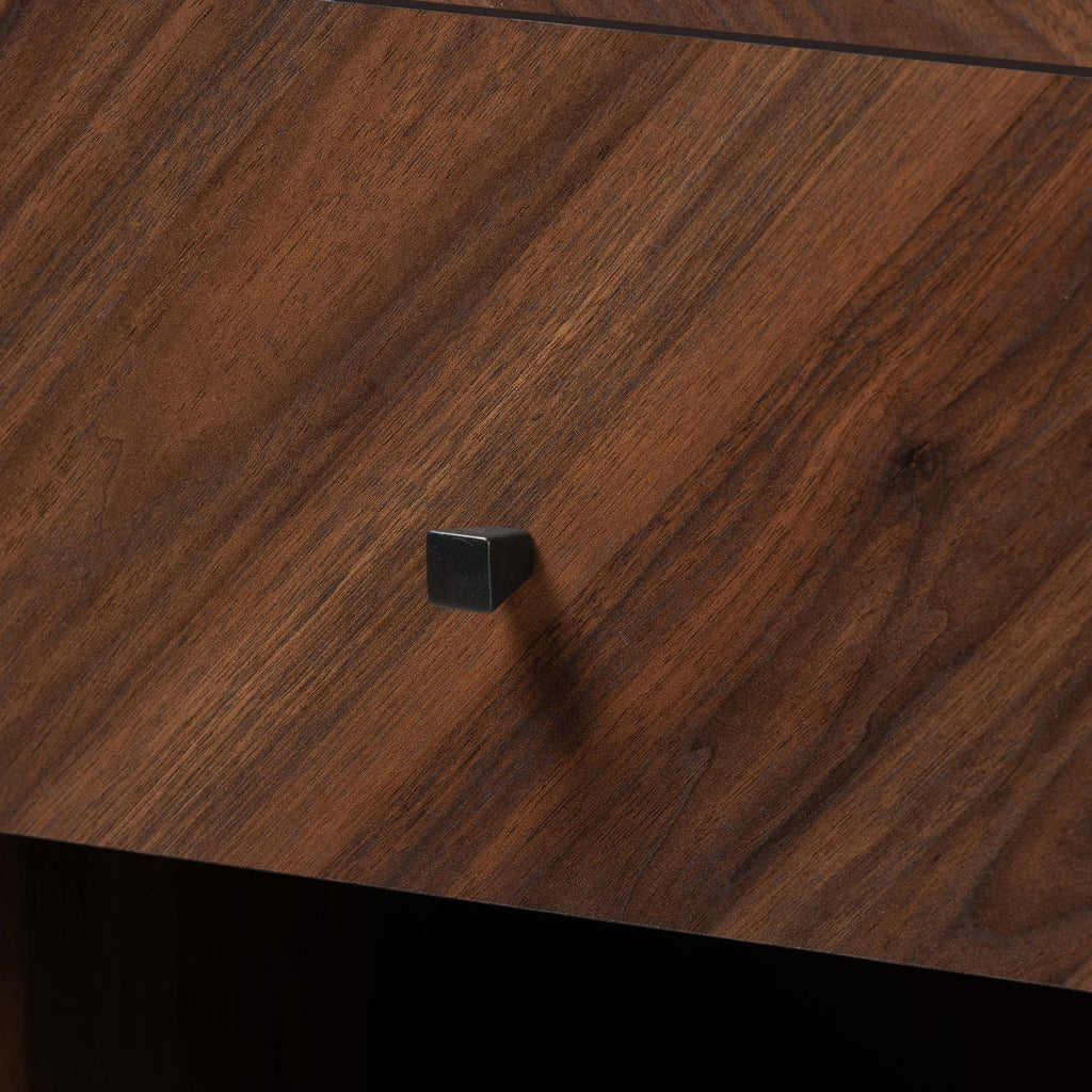 Walnut Brown Wood Storage Cabinet T867797