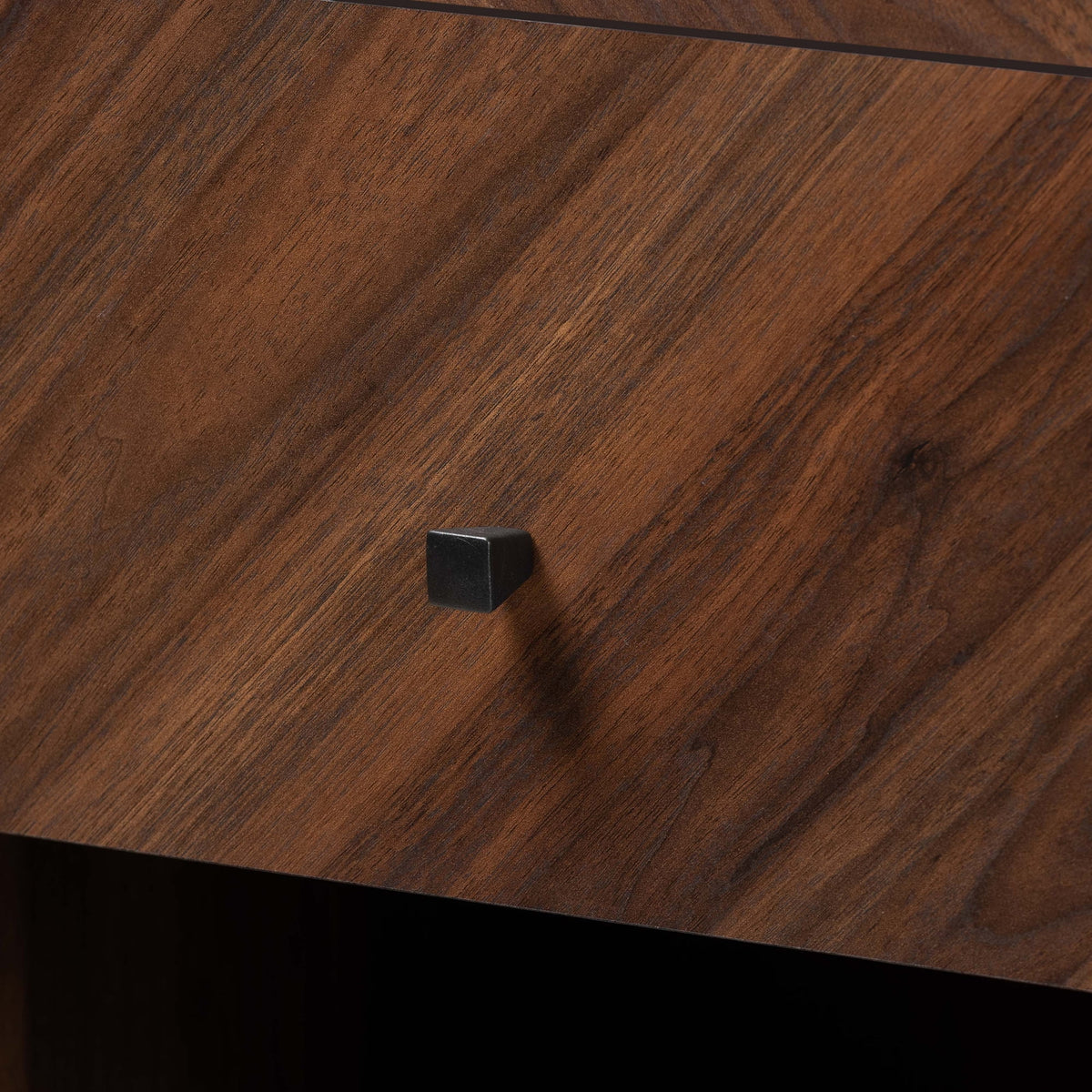 Walnut Brown Wood Storage Cabinet T867797