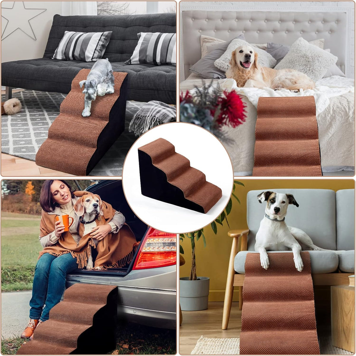Foam Dog Stairs 4 Tiers Pet Ramp R541