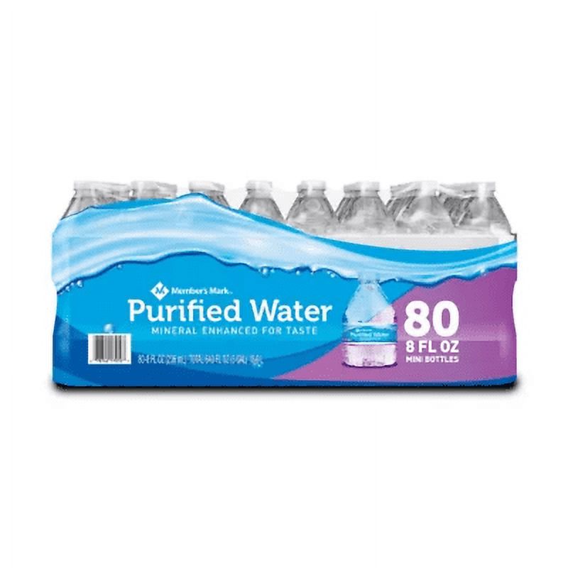 2 Pack of 80 bottle Purified Water 8 oz. J631