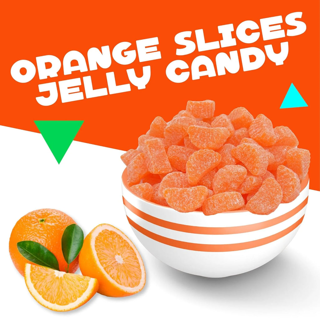 Orange Fruit Slices Jelly Candy (2 Pound Bag) Q52129