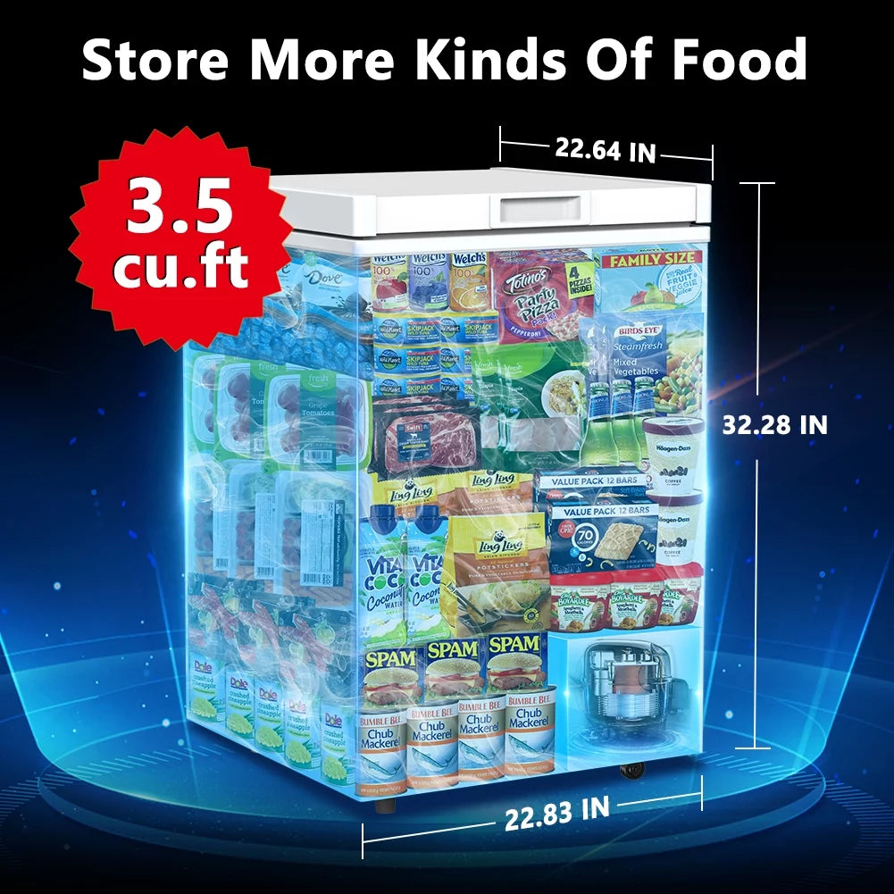 3.5 Cu Ft Compact Chest Freezer I466894
