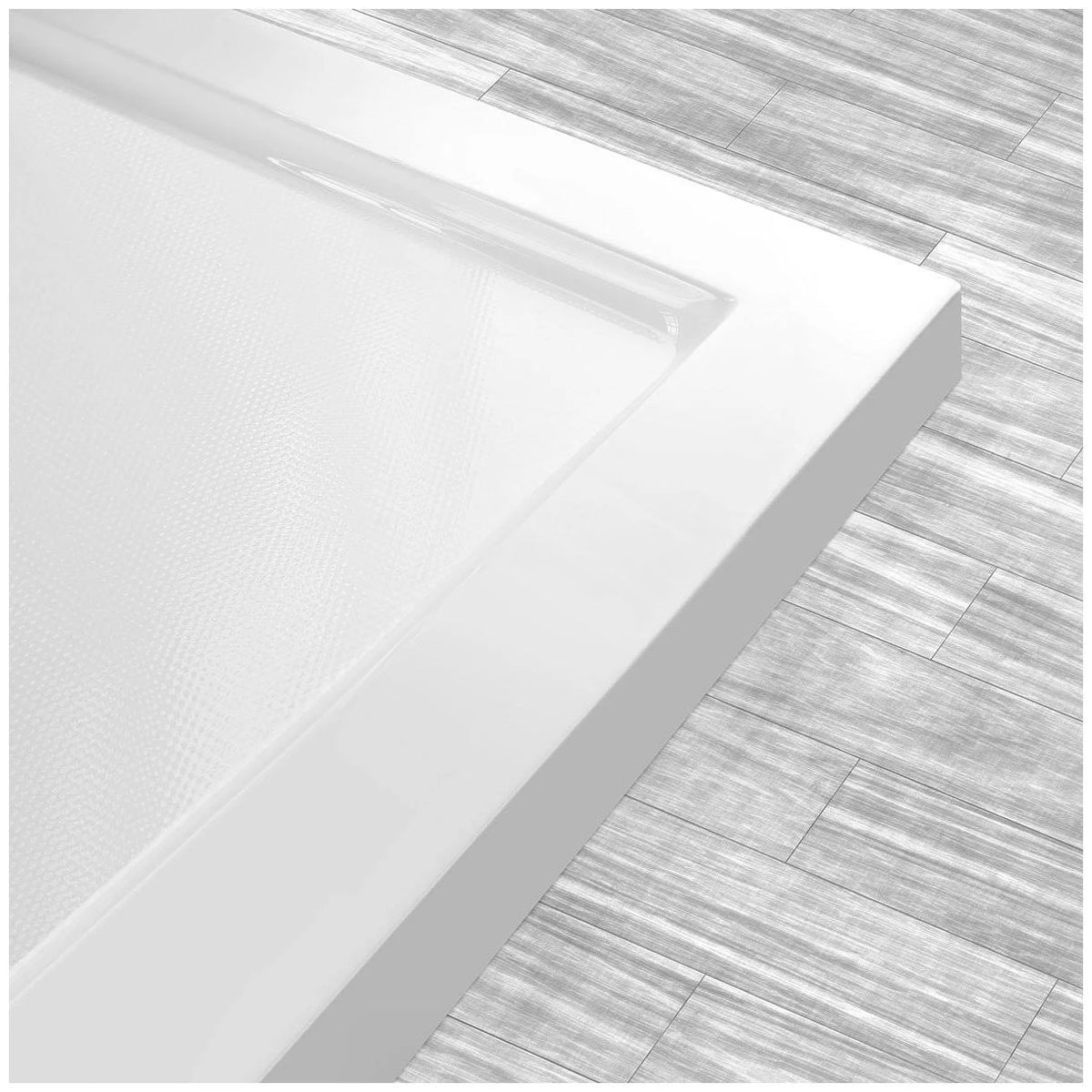 60 x 36 Left Double Threshold Shower Pan Base Wall Corner Left Drain B428