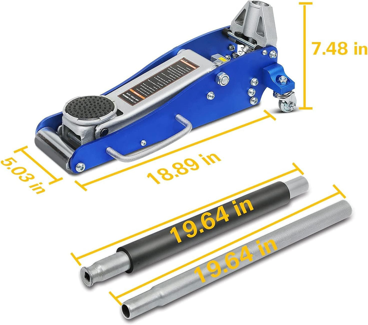 1.5 Ton Low Profile Hydraulic Floor Jack J611