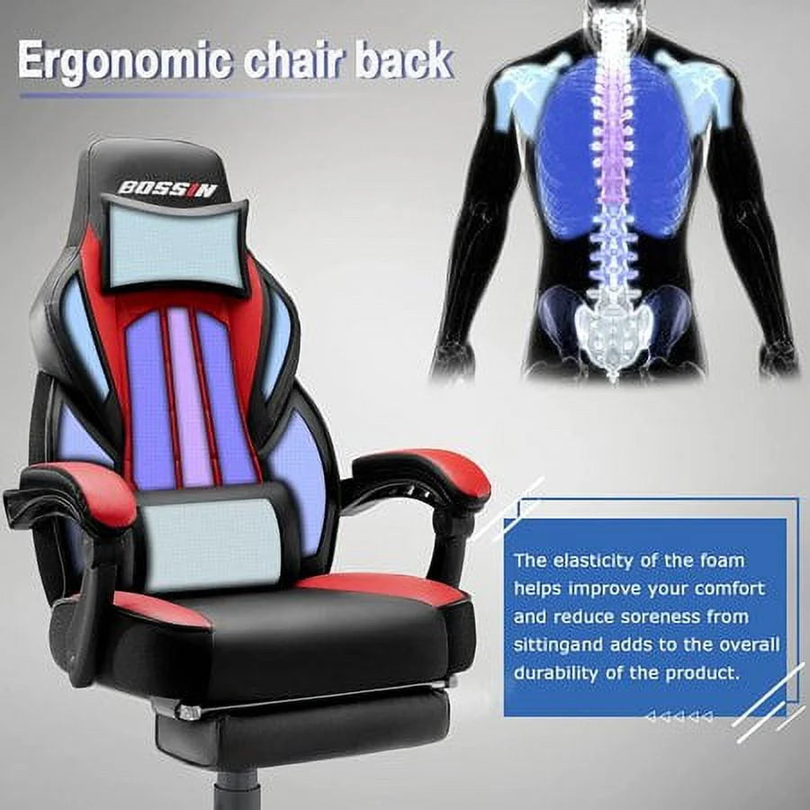 Gaming Chair with Footrest M3395