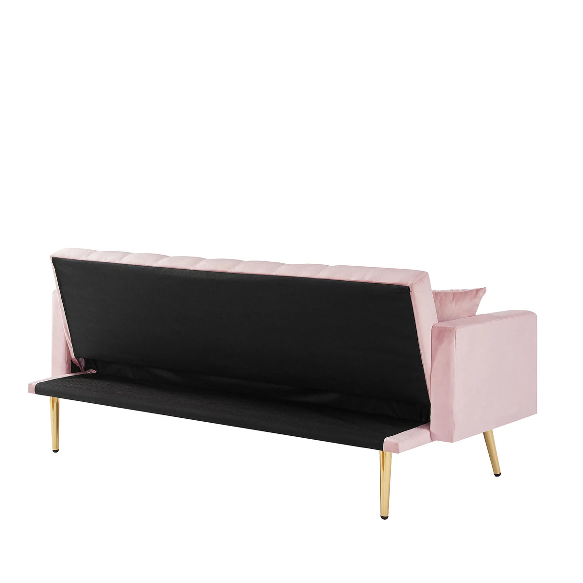 Pink Convertible Folding Futon Sofa Bed R108411
