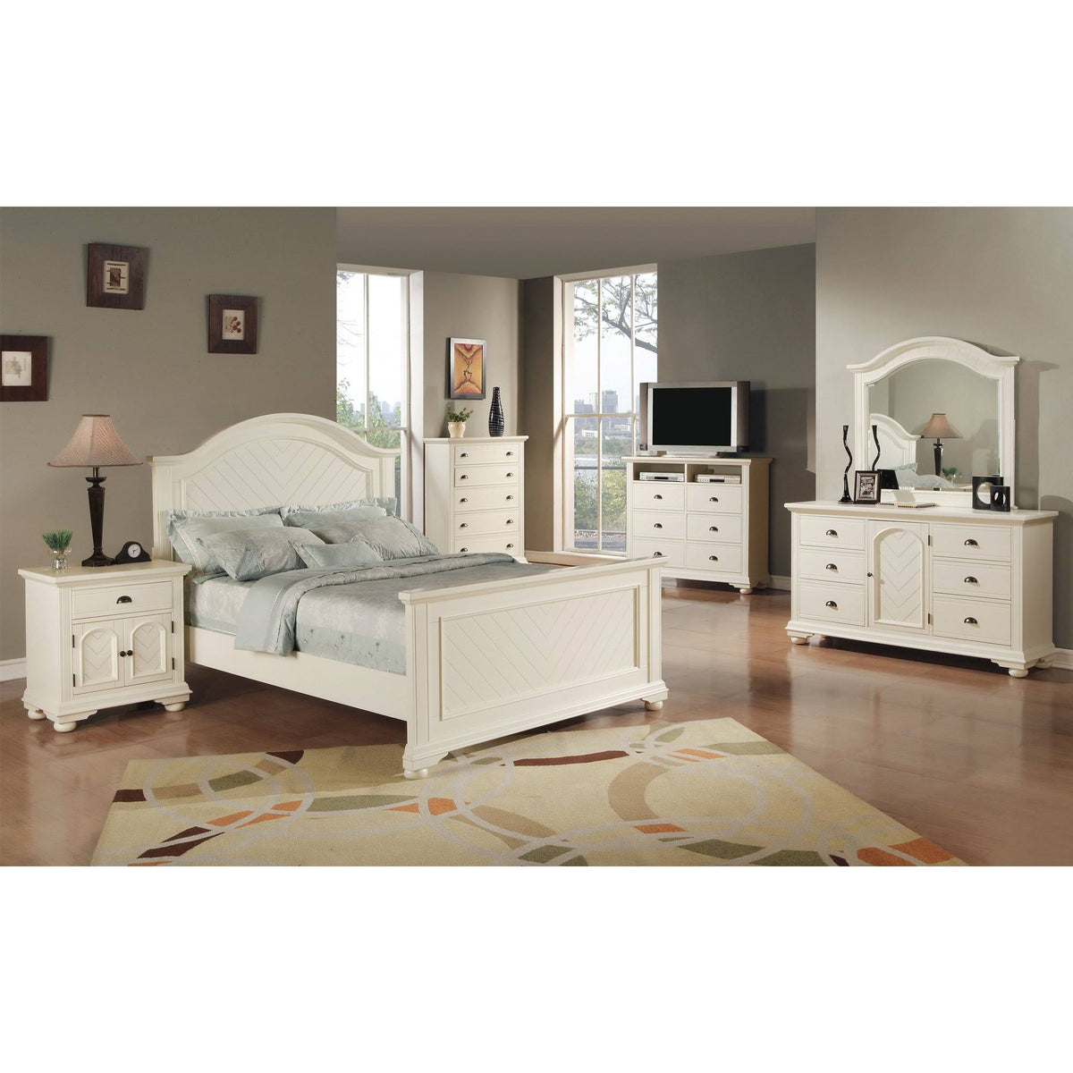 King Panel Bed T871